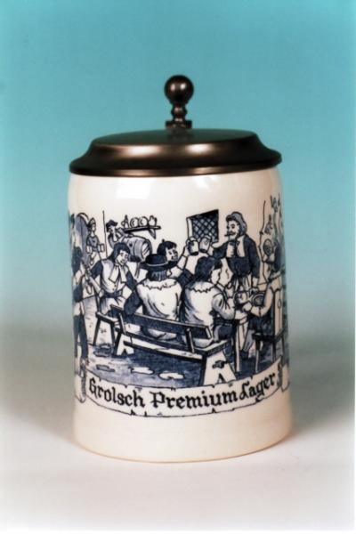 050 Delfsblauw Grolsch Premium Lager En Deksel